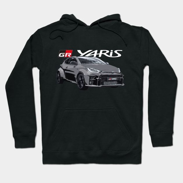 GR YARIS BLACK Hoodie by cowtown_cowboy